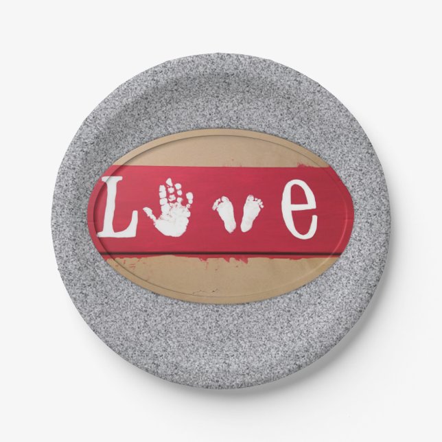 Paper plates Valentine's Day (Front)