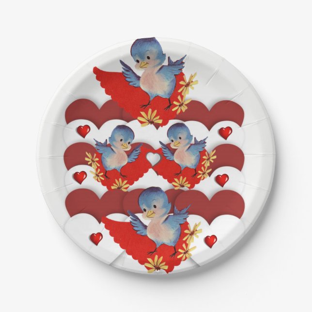 Paper plates Valentine's Day (Front)