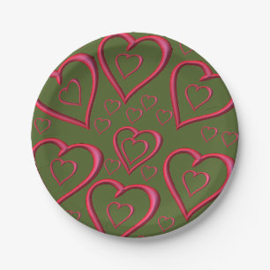 Paper plates Valentine's Day