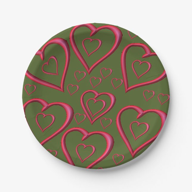 Paper plates Valentine's Day (Front)