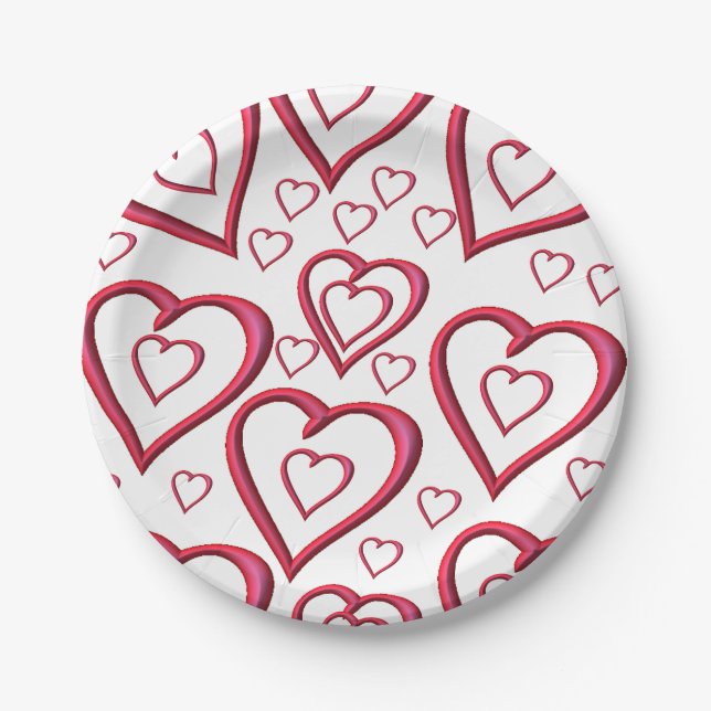 Paper plates Valentine's Day (Front)