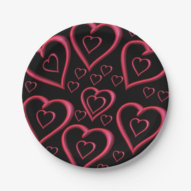 Paper plates Valentine's Day (Front)