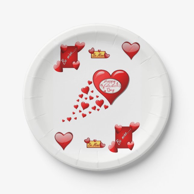 Paper plates Valentine's Day (Front)