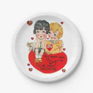 Paper plates Valentine's Day