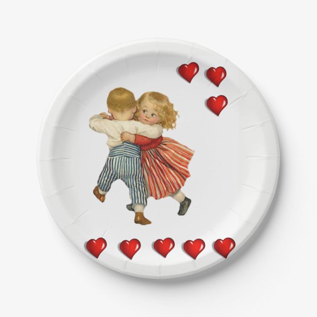 Paper plates Valentine's Day (Front)