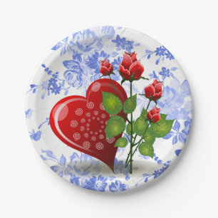 Paper plates Valentine's Day