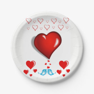 Paper plates Valentine's Day