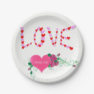 Paper plates Valentine's Day