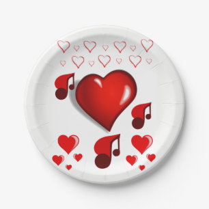 Paper plates Valentine's Day