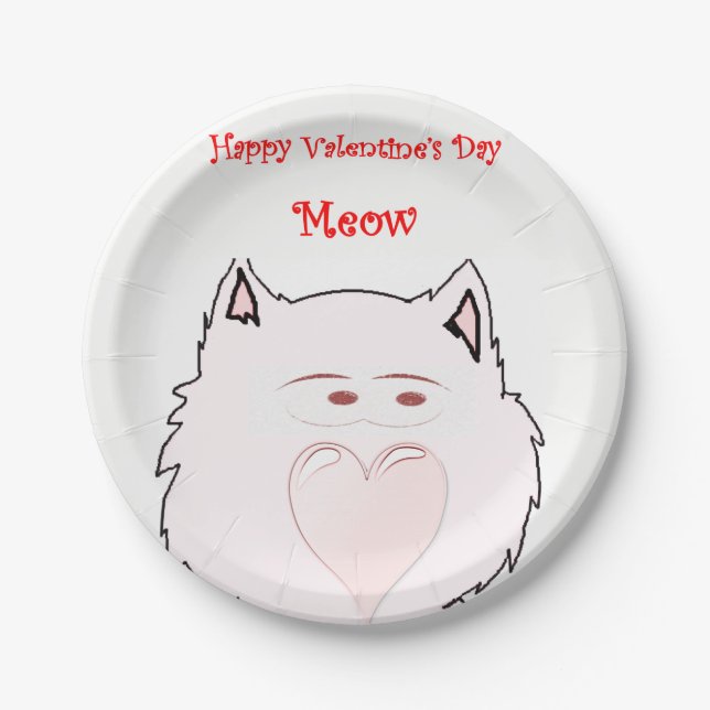 Paper plates Valentine's Day (Front)