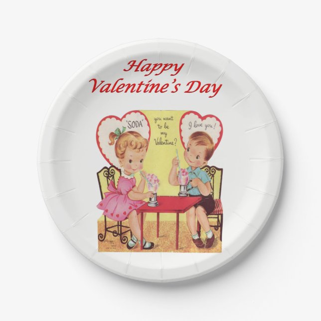 Paper plates Valentine's Day (Front)