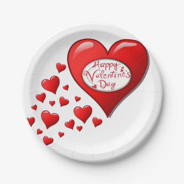Paper plates Valentine's Day (Front)