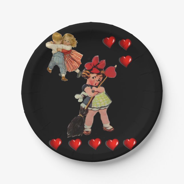 Paper plates Valentine's Day (Front)