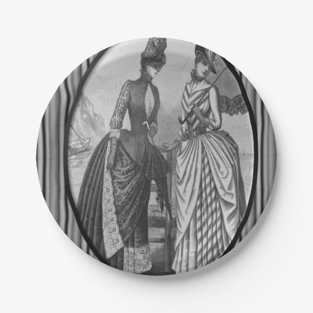 Paper plates Victorian (Front)