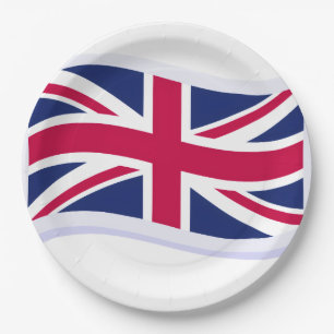 Paper Plates w/ Union Jack
