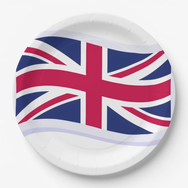 Paper Plates w/ Union Jack (Front)