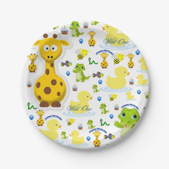 Paper Plates Wild One First Birthday (Front)