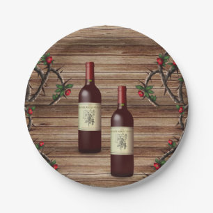 Paper plates Wine