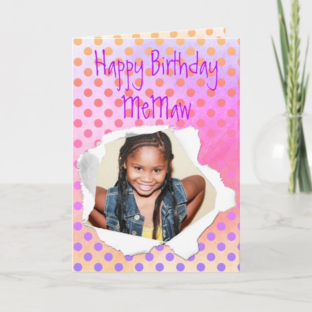 Paper Punch Shape Photo Pastel Watercolor Template (Front)