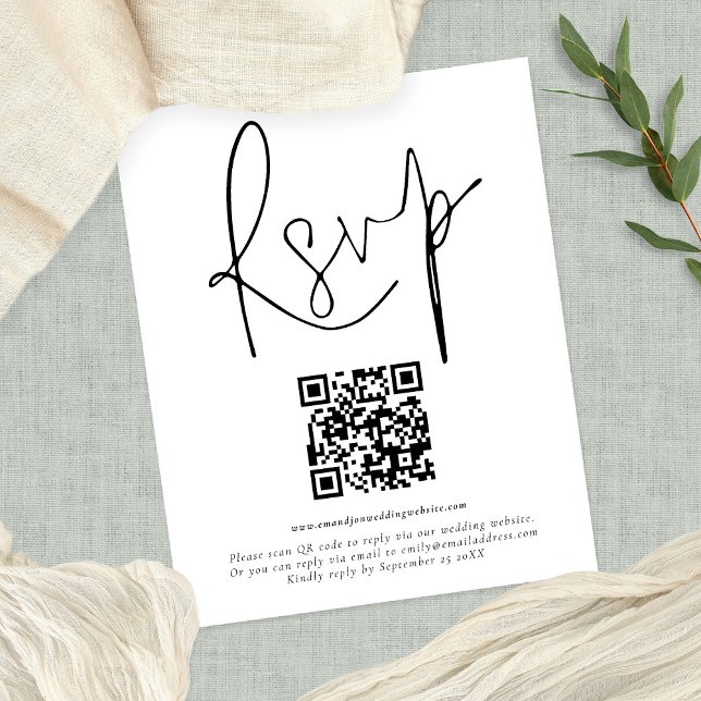 PAPER QR Code Script Wedding RSVP (Creator Uploaded)
