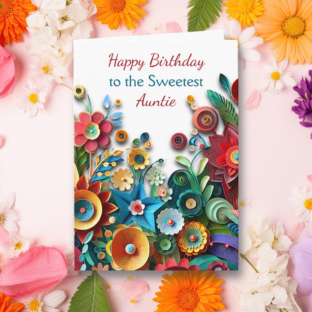 Paper Quilling Colourful Flowers | Happy Birthday Card (Creator Uploaded)