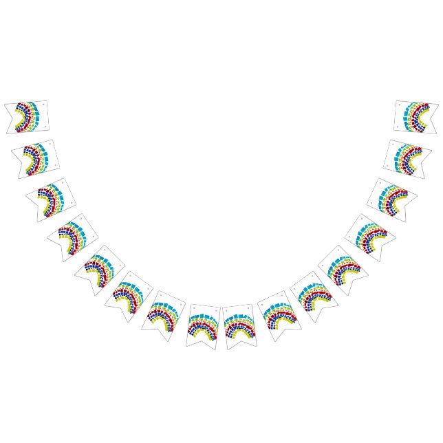 Paper rainbow bunting  (All)