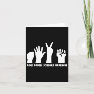 Paper Rock Scissors Uppercut Boxing Martial Arts K Card