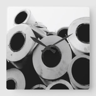 Paper Rolls Cool Unique Square Wall Clock