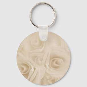 Paper Roses Sepia Key Ring