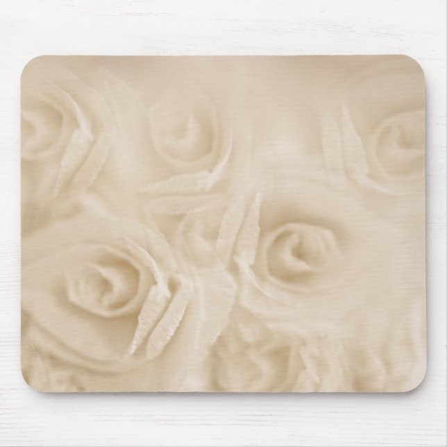 Paper Roses Sepia Mouse Pad (Front)
