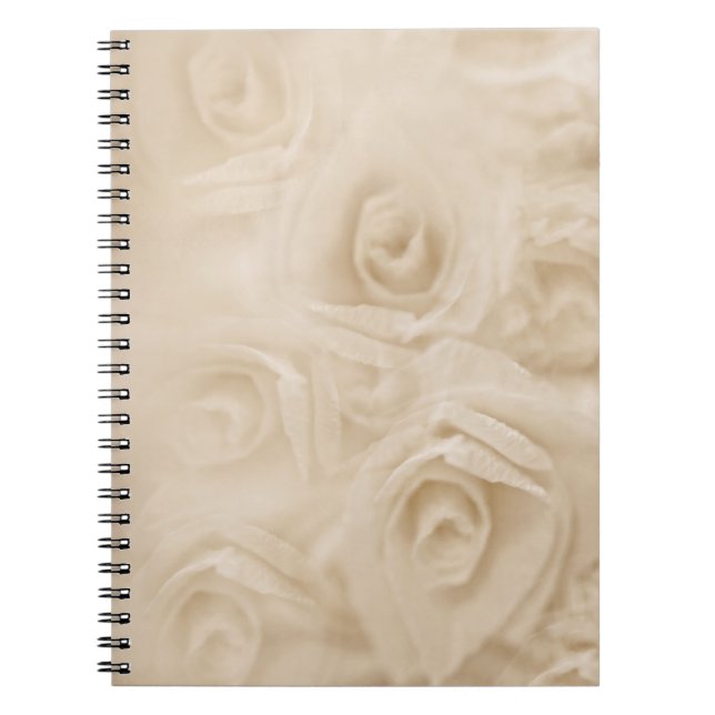Paper Roses Sepia Notebook (Front)