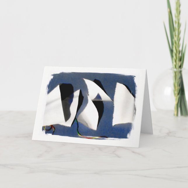 " Paper Sails " Greeting Card (Front)