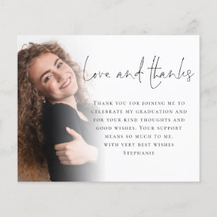 PAPER Script 6 Photo Graduation Love Thanks