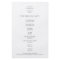 PAPER | Script Photo Black White Wedding Program