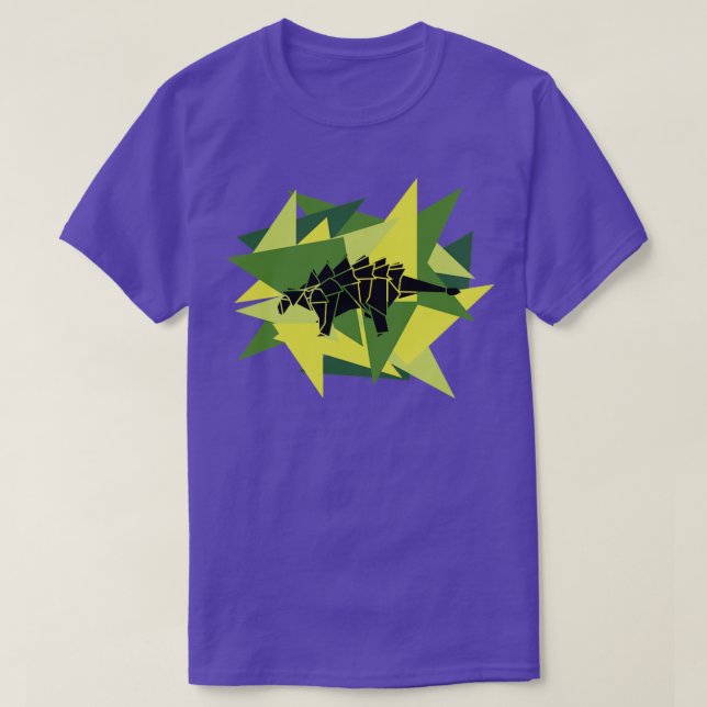 Paper Shards Origami Ankylosaurus1  T-Shirt (Design Front)