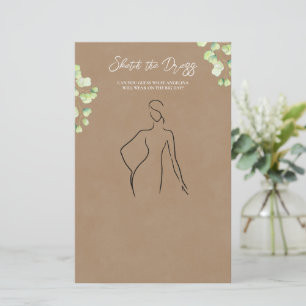 Paper Shees with the game "sketch the dress".