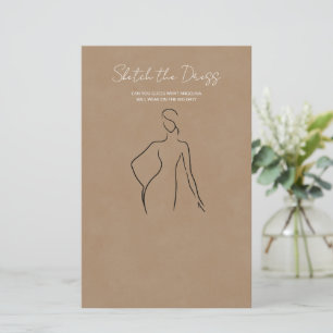 Paper Shees with the game "sketch the dress".