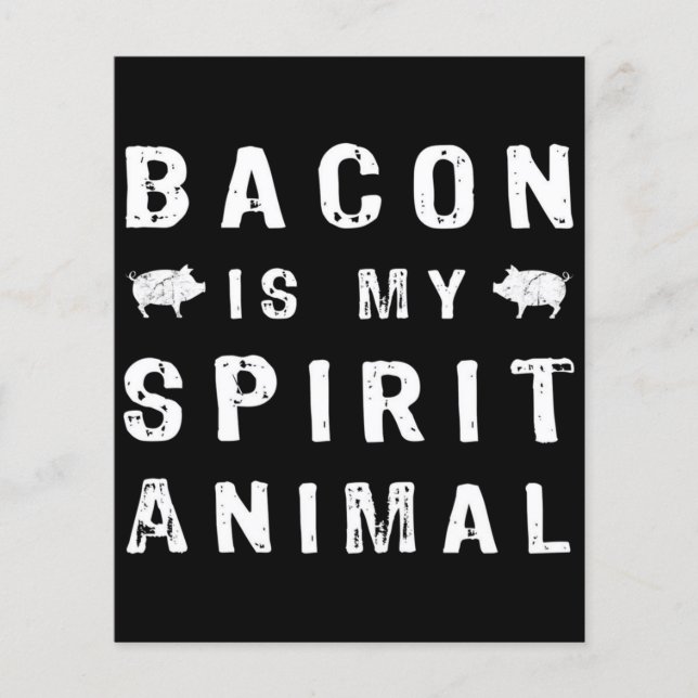 Paper Sheet | Bacon Eggs Food | Foods Party (Front)