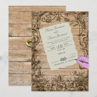 Paper sheet-hand invitation