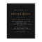 PAPER | Simple Black Gold Rehearsal Dinner Invite