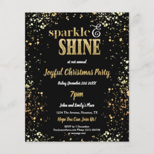 PAPER Sparkle Shine Gold Black Christmas Party