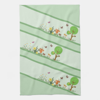 Paper Spring Tea Towel