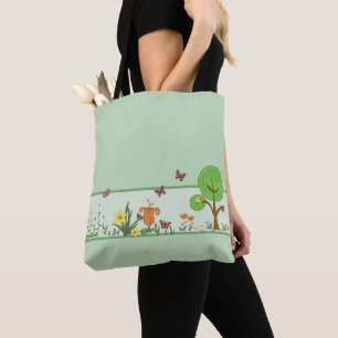 paper spring tote bag