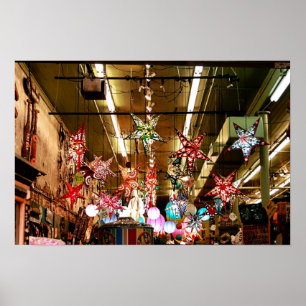 Paper Star Lanterns Poster