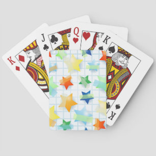 Paper stars playing cards