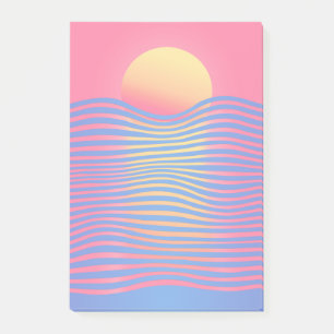 paper story: sunset post-it notes