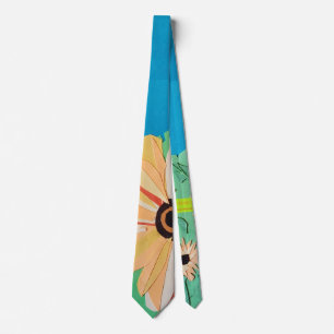 Paper Sunflower Neck Tie