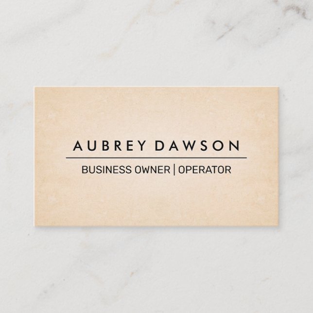 Paper Texture Background Business Card (Front)