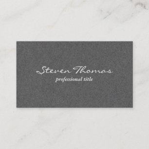 Paper Texture Stormy Grey Business Card