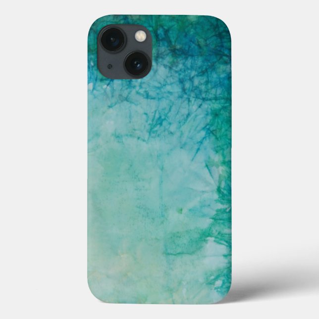 Paper With Blue, Green, And Black Paint Abstract Case-Mate iPhone Case (Back)